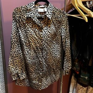 Cheetah Oversized Button Down